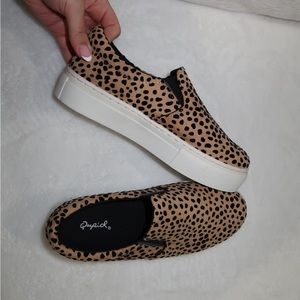 Cheetah platform sneakers